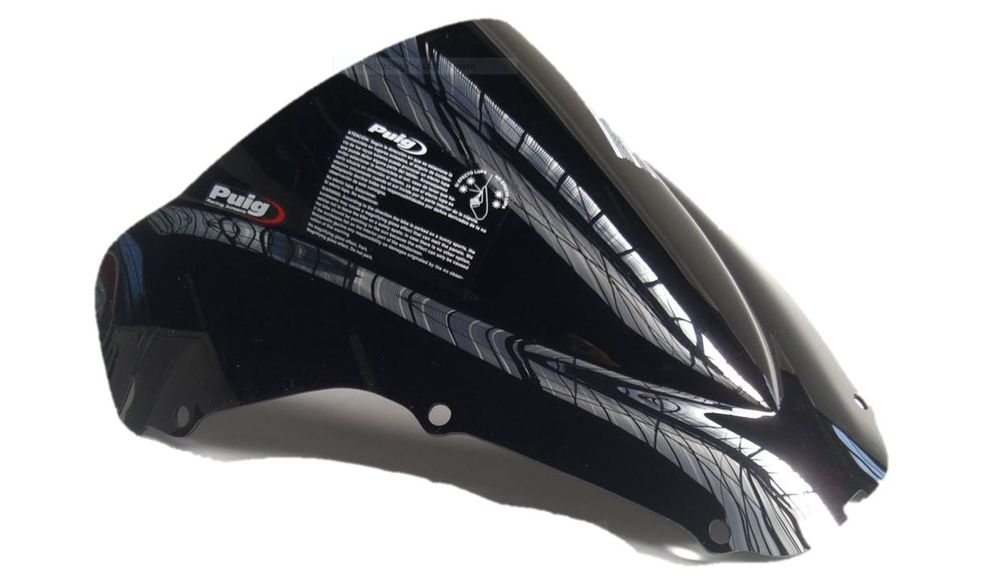 PUIG 0201N Racingscheibe passend fuer HONDA CBR900RR FIREBLADE Schwarz