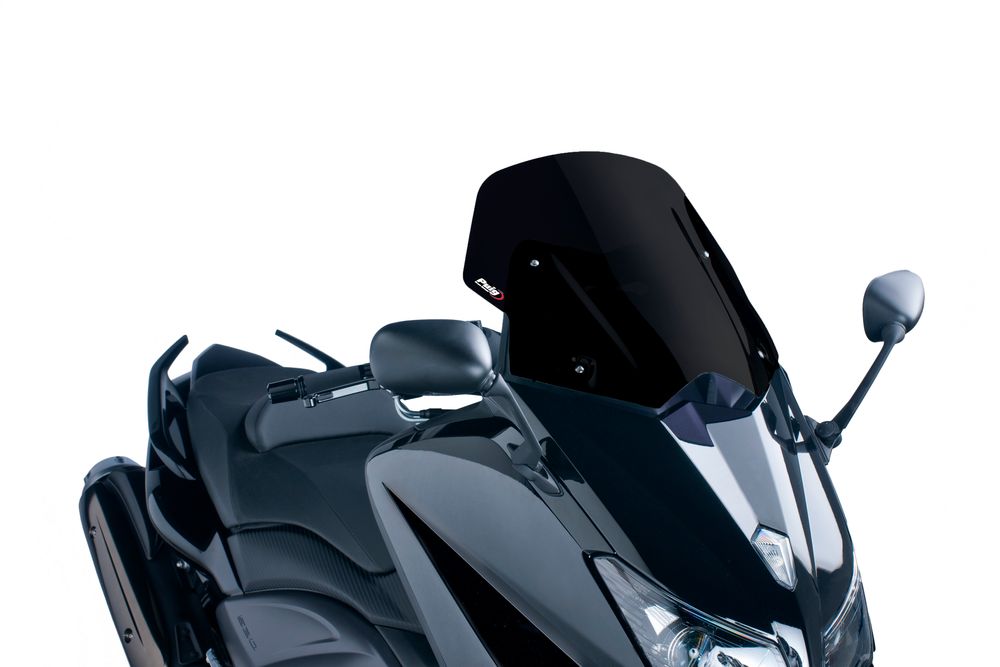 PUIG 6036N Windschutzscheibe V-Tech Line Sport passend fuer YAMAHA T-MAX 530 Schwarz