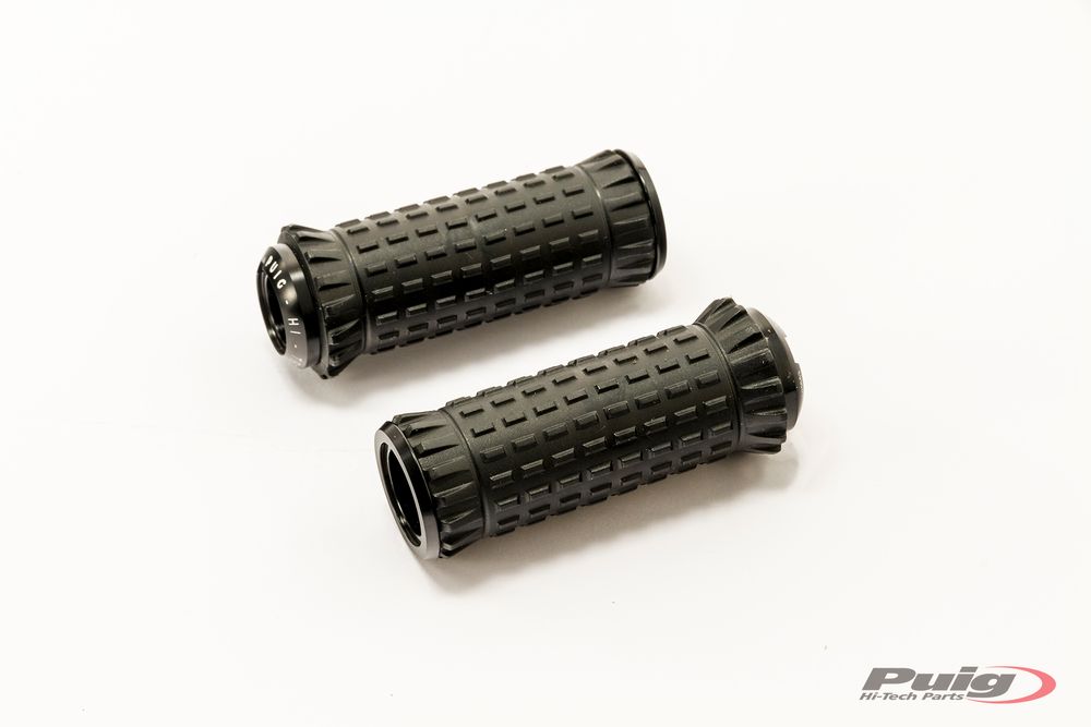 PUIG 9193N R-Fighter S Fußrasten passend fuer SUZUKI GSX-R750 Schwarz