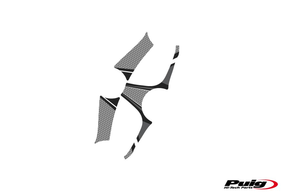 PUIG 6985U Radikal Yoke Protector passend fuer BMW F800 S Grau