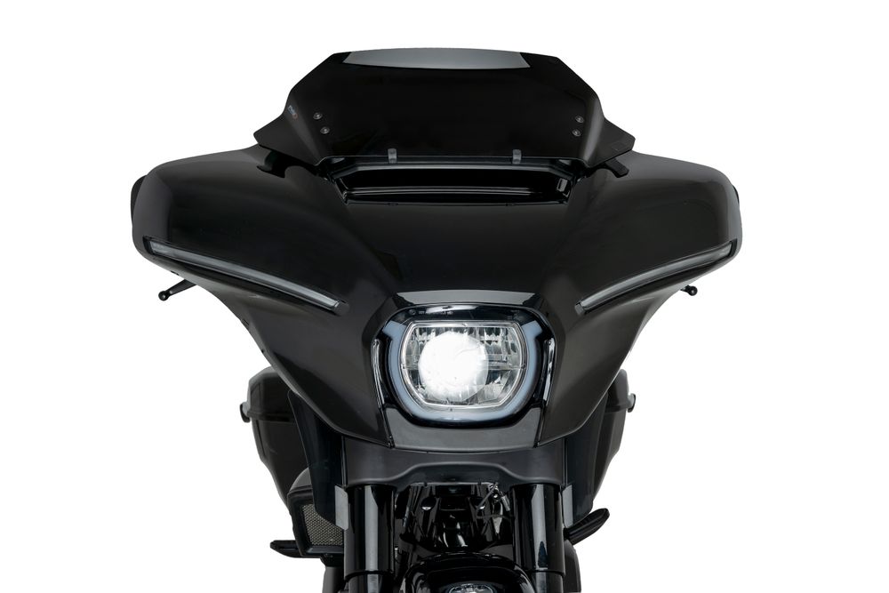 PUIG 22109N High-Road Sport passend fuer HARLEY DAVIDSON STREET GLIDE FLHX Schwarz