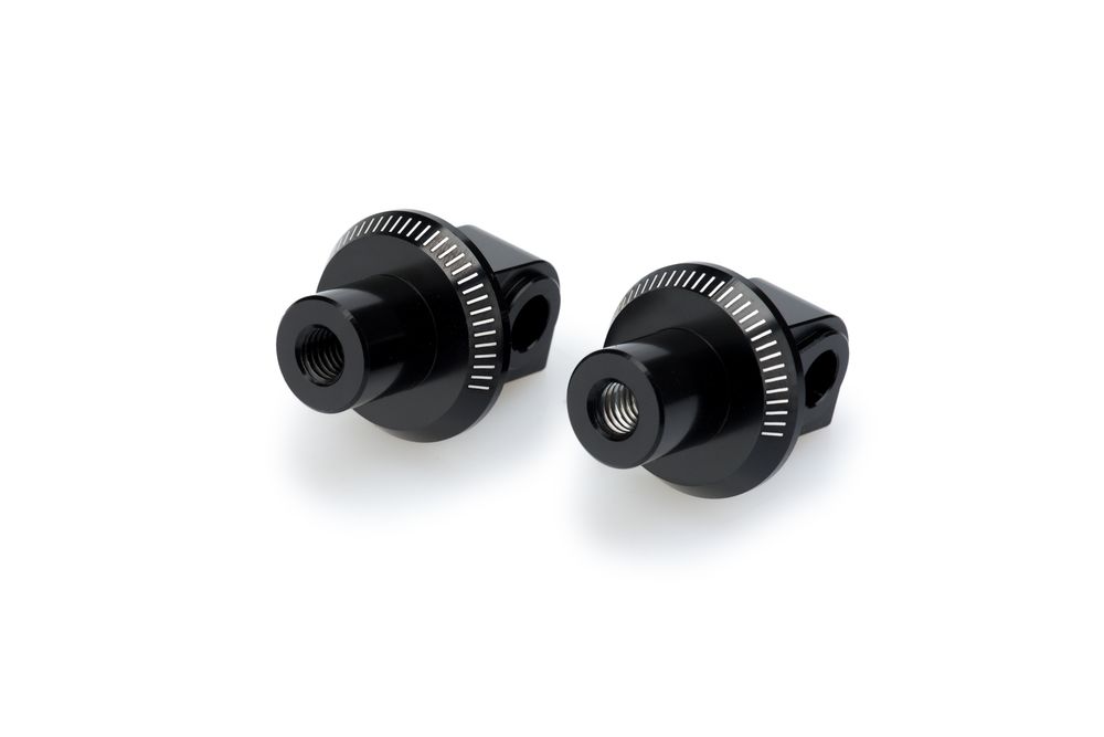 PUIG 9657N Vintage Fußrasten passend fuer SUZUKI GSX-R250 Schwarz