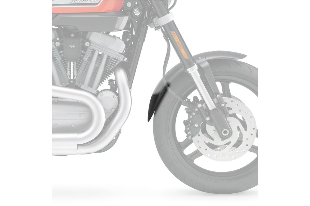 PUIG 6175N Verlängerung des vorderen Schutzblechs passend fuer HARLEY DAVIDSON SPORTSTER 1200R XR1200 Schwarz