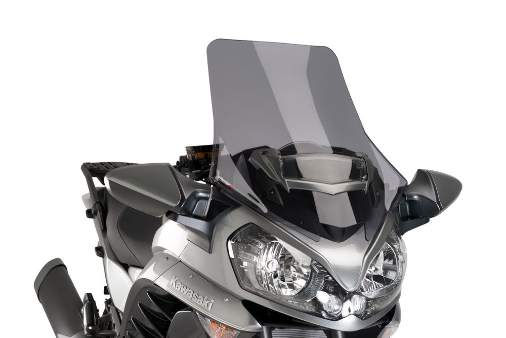 PUIG 7628F Tourenscheibe passend fuer KAWASAKI GTR1400 Stark getönt