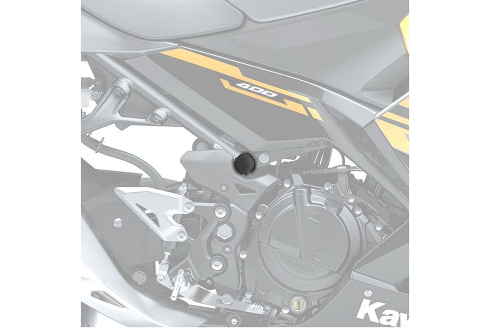 PUIG 9796N Verkleidungsaufsätzte passend fuer KAWASAKI NINJA 400 Schwarz