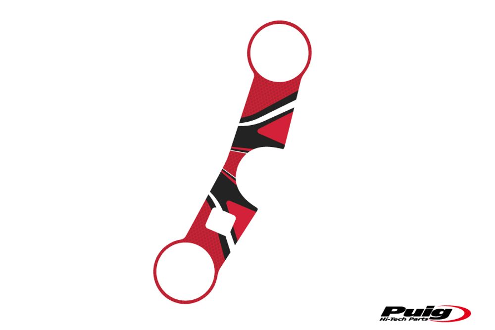 PUIG 6939R Radikal Yoke Protector passend fuer SUZUKI GSX-R1000 Rot