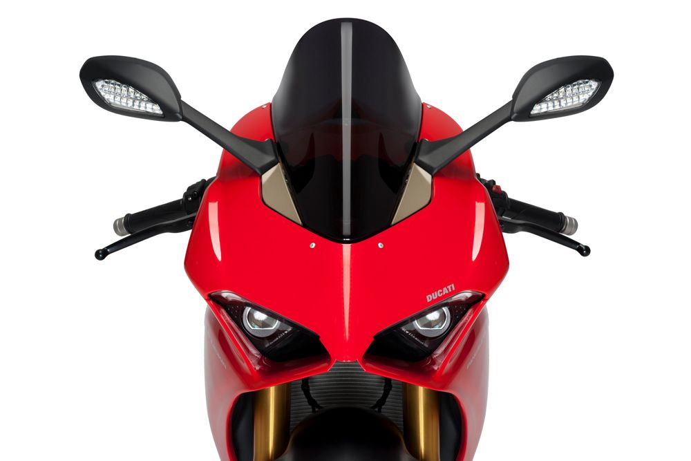 PUIG 9690N R-Racer Scheibe passend fuer DUCATI PANIGALE V4S Schwarz