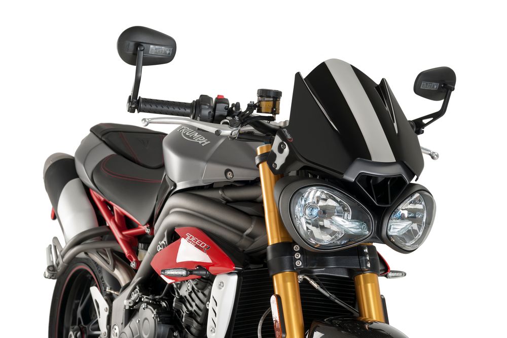 PUIG 8929N New Generation Sport passend fuer TRIUMPH SPEED TRIPLE 1050 R Schwarz