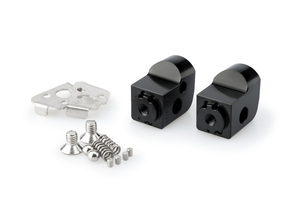 PUIG 20326N Vintage Fußrasten passend fuer BMW F650GS Schwarz