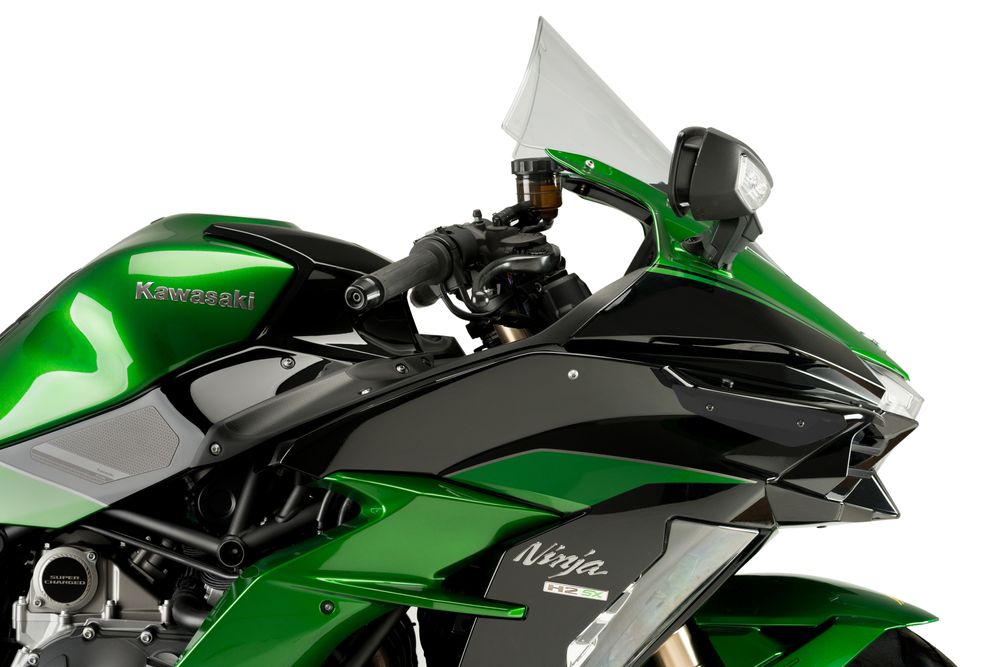 PUIG 3658N Sport Side Spoiler passend fuer KAWASAKI NINJA H2 SX Schwarz