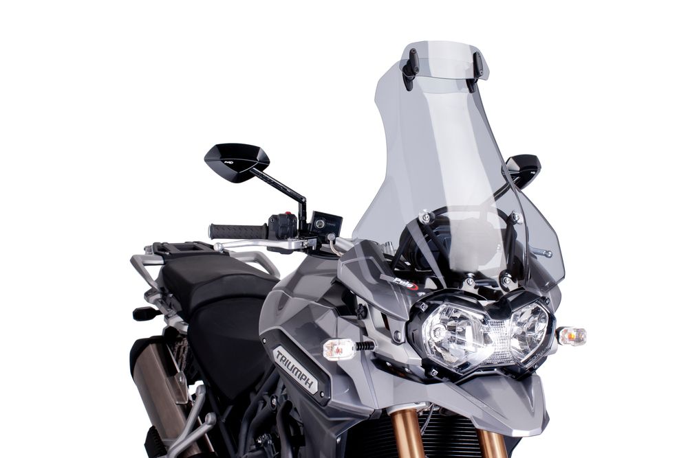 PUIG 6006H Tourenscheibe mit Spoilerscheibe passend fuer TRIUMPH TIGER EXPLORER Getönt