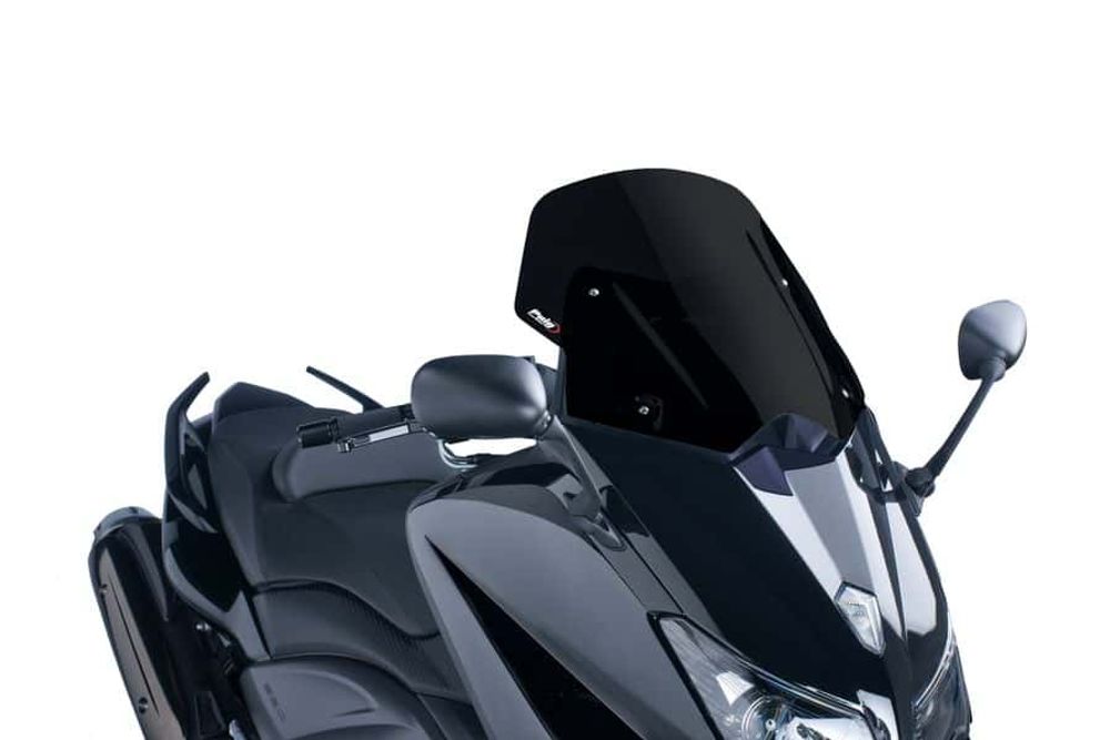PUIG 6036N Windschutzscheibe V-Tech Line Sport passend fuer YAMAHA T-MAX 530 Schwarz