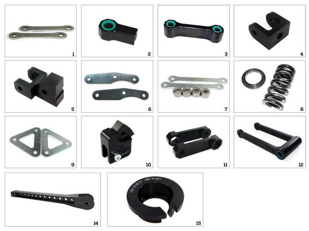 SP 1023296 TECNIUM Höherlegungskit Typ 1 passend fuer KAWASAKI NINJA ZX-6 R