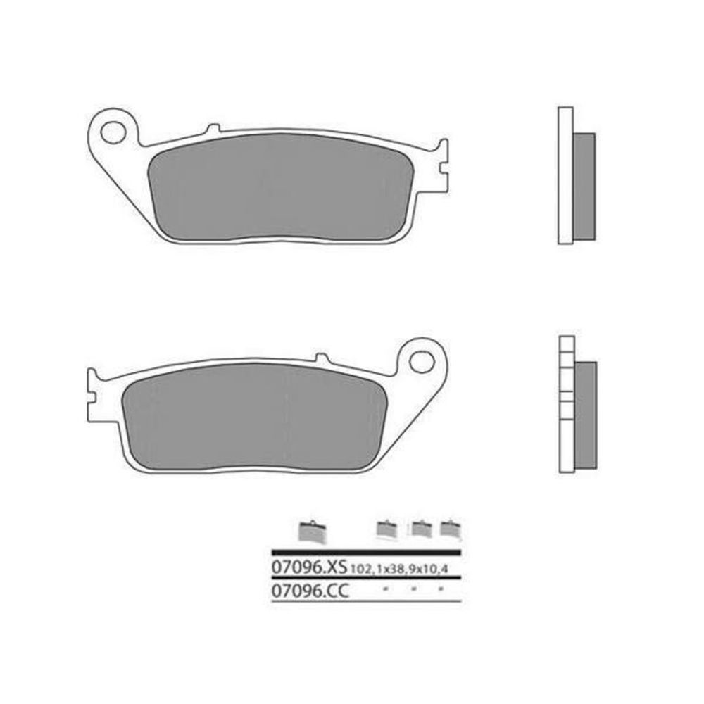 SP 1035781 BREMBO Scooter Sintermetall Bremsbeläge - 07096XS passend fuer YAMAHA X-MAX 125