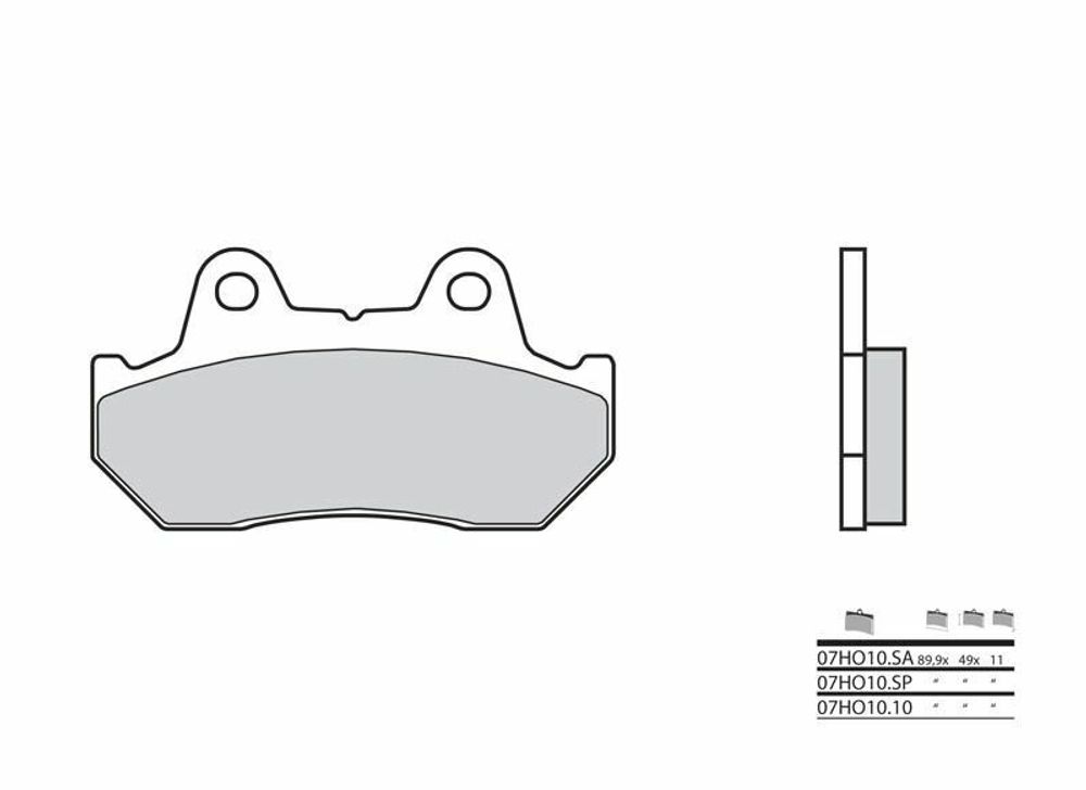 SP 1035963 BREMBO Street Sintermetall Bremsbeläge - 07HO10SA passend fuer HONDA VF 750 F