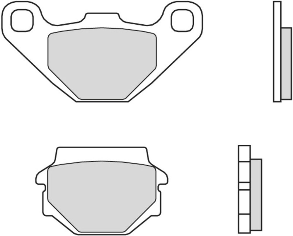 SP 1036273 BREMBO Street Carbon Keramik Bremsbeläge - 07YA54CC passend fuer YAMAHA YFM 300 GRIZZLY