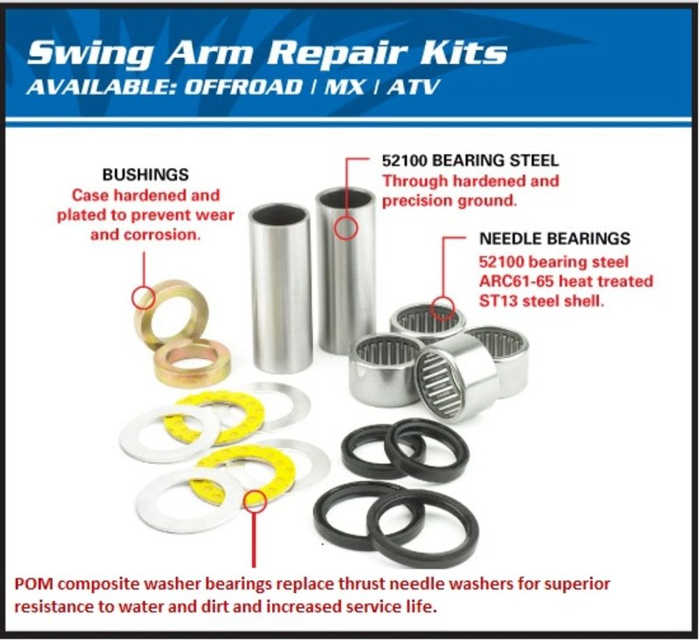 SP 1039644 REPARATURKIT SCHWINGE FÜR YZ125, 250, 400F '98 passend fuer YAMAHA YZ 400 F