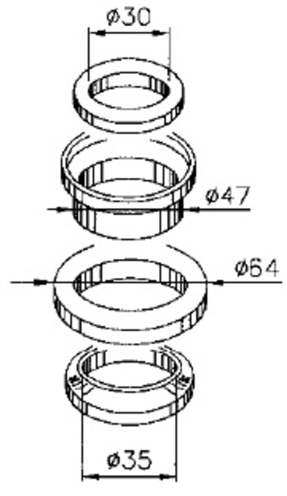 SP 1043379 BUZZETTI Lenkkopflagern passend fuer PIAGGIO BEVERLY 250