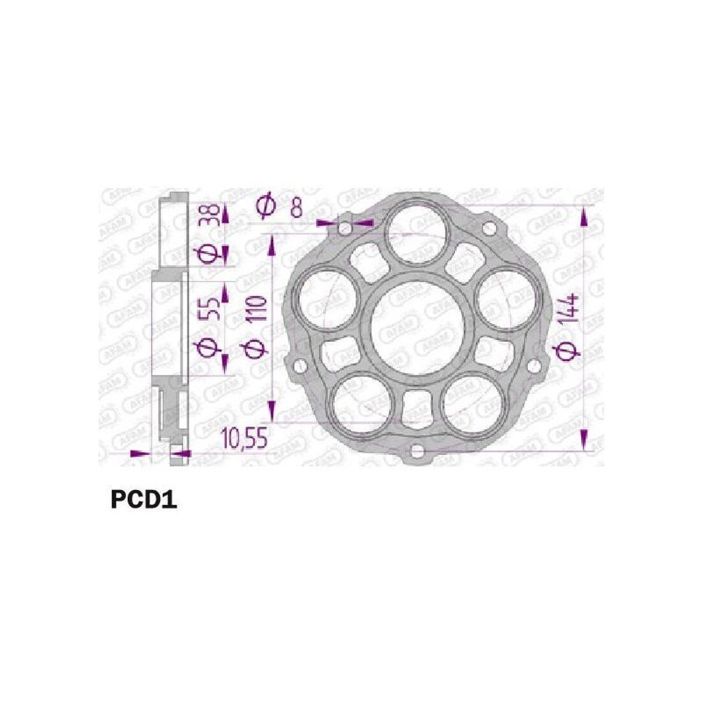 SP 1047819 AFAM Kettenradträger hinten - Typ 51608/51607 passend fuer DUCATI 996