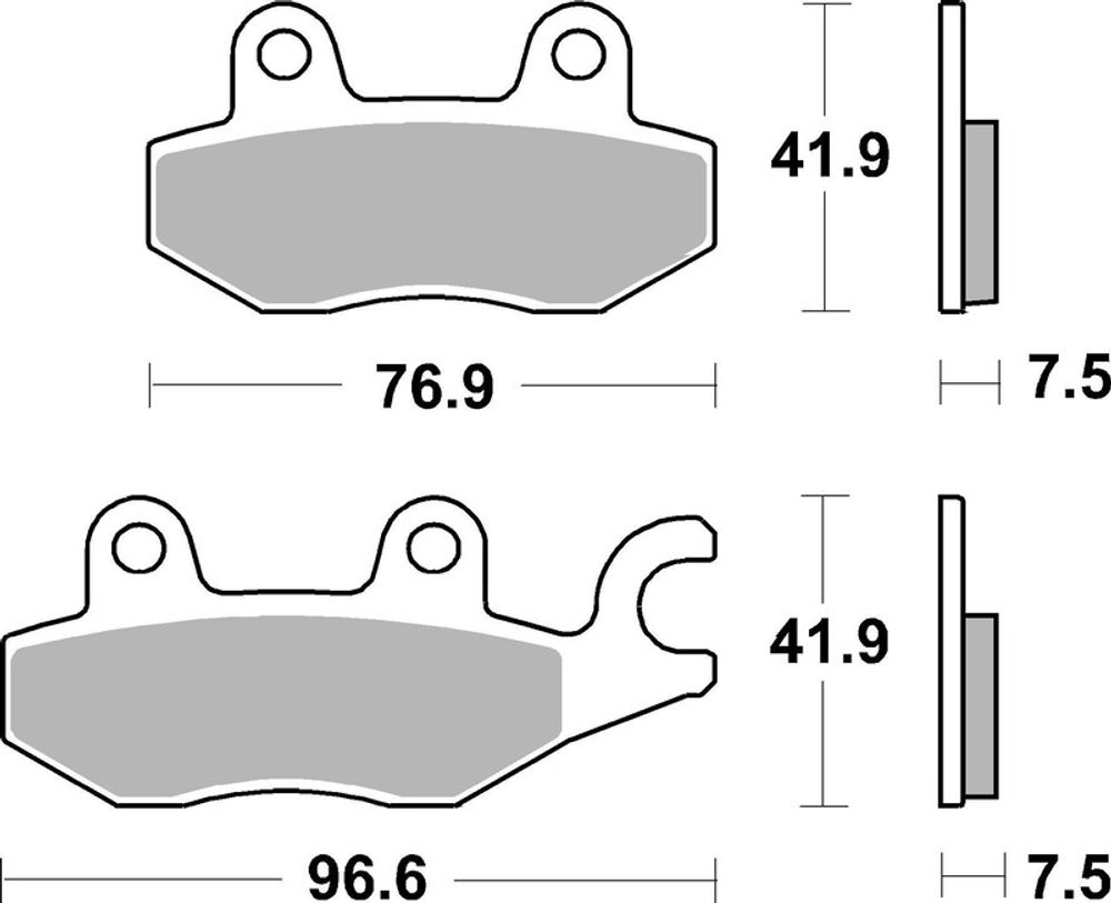 SP 1048894 BREMBO Street Sintermetall Bremsbeläge - 07KA31SA passend fuer KAWASAKI ELIMINATOR 500