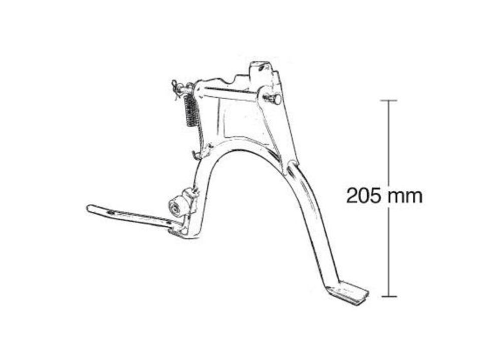 SP 1053488 BUZZETTI Mittelständer - Minarelli vertikal passend fuer YAMAHA BW'S Schwarz