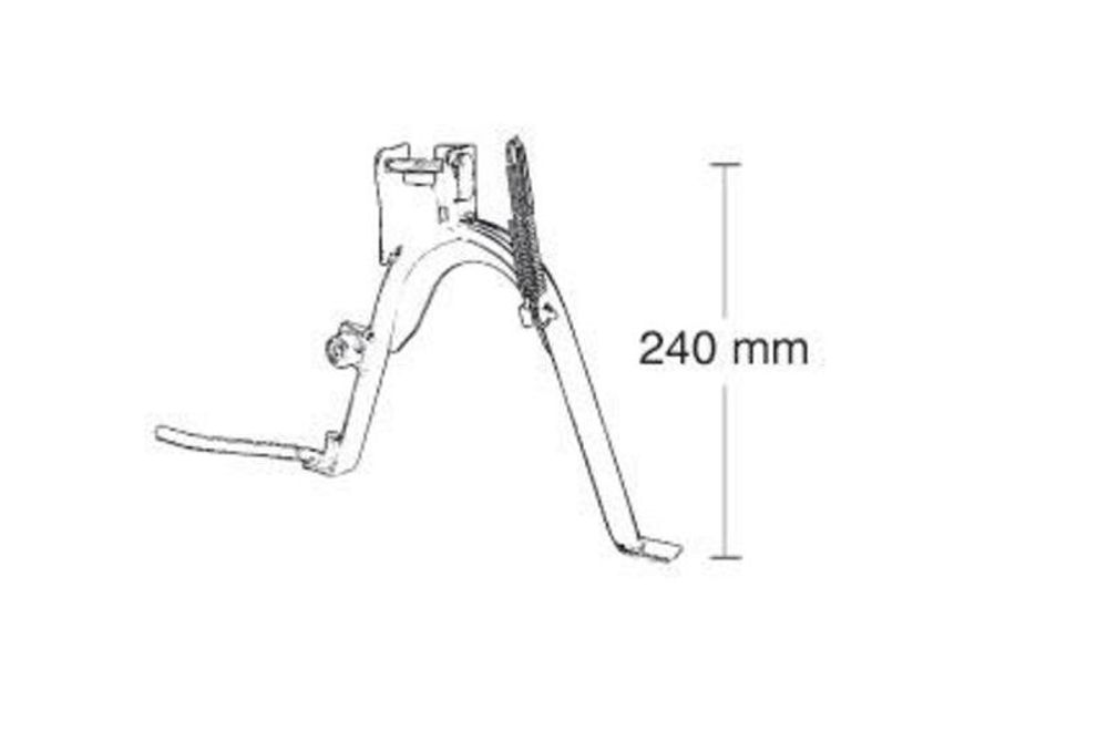 SP 1053490 BUZZETTI Mittelständer passend fuer YAMAHA AEROX Schwarz