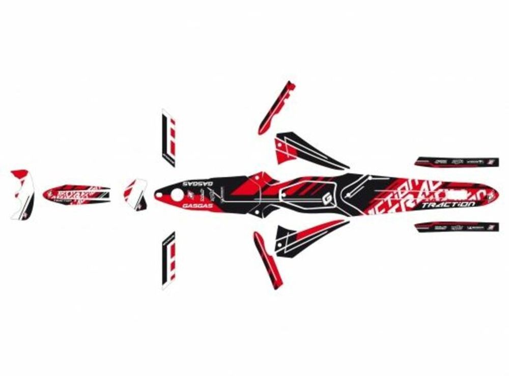 SP 1053899 Deko-Kit Traction Blackbird Gas Gas TXT PRO 125/200/250 passend fuer GAS GAS TXT PRO 250