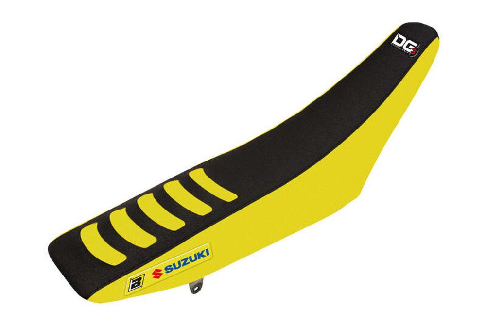 SP 1054273 Sitzüberzug BLACKBIRD Double Grip 3 gelb/schwarz Suzuki RM85 passend fuer SUZUKI RM 85 Gelb
