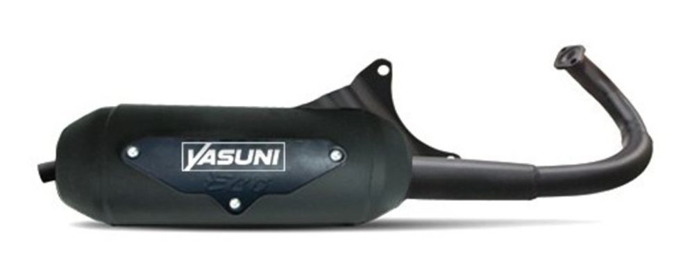 SP 1056908 YASUNI Eco Komplett Auspuff - Edelstahl Schwarz passend fuer PIAGGIO ZIP 50 2T