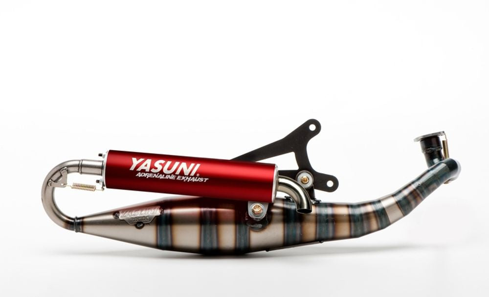SP 1056967 YASUNI Carrera 16/17 Komplett Auspuff - Aluminium Yamaha AEROX passend fuer PGO HOT 50