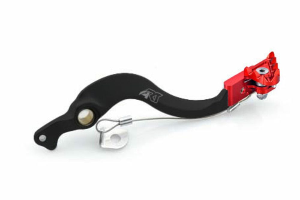 SP 1058397 ART Factory Bremspedal Aluminium eloxiert schwarz/Spitze rot Gas Gas passend fuer GAS GAS EC 300 Rot