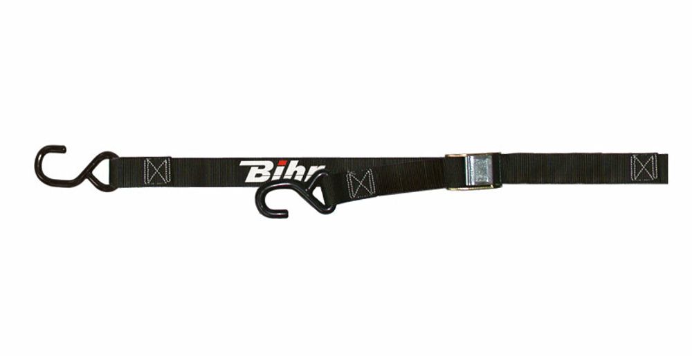 SP 1060280 BIHR Spanngurt mit Klemmschloss schwarz passend fuer BETA RR 250 2T Schwarz