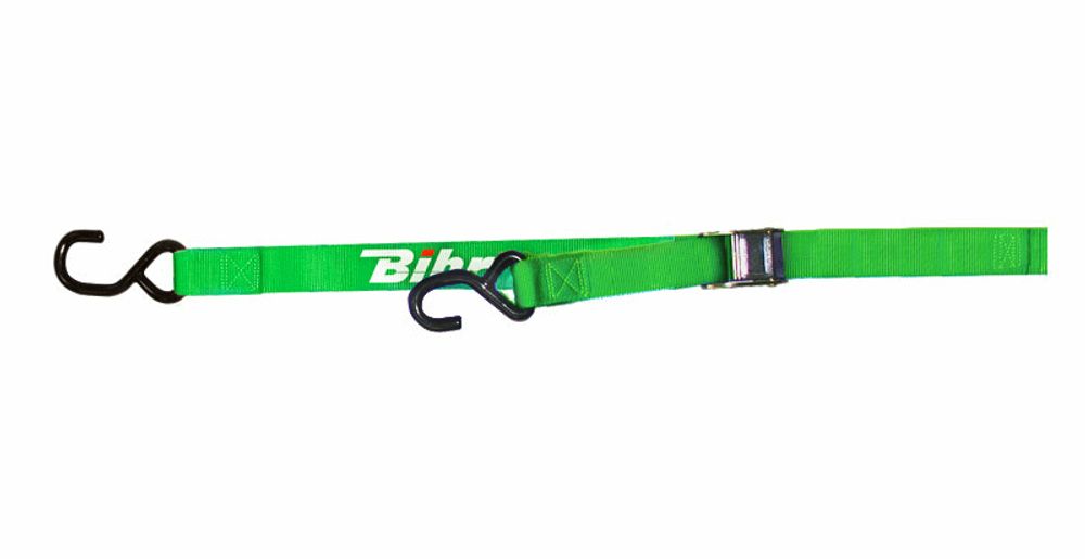 SP 1060282 BIHR Spanngurt mit Klemmschloss grün passend fuer BETA RR 250 2T Grün