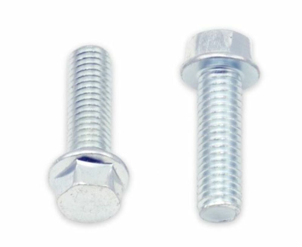 SP 1061399 BOLT Sechskantkopf-Flanschschrauben M6x1x20mm Schlüsselweite 8mm 10Stück passend fuer HONDA CB 600 F HORNET Silber
