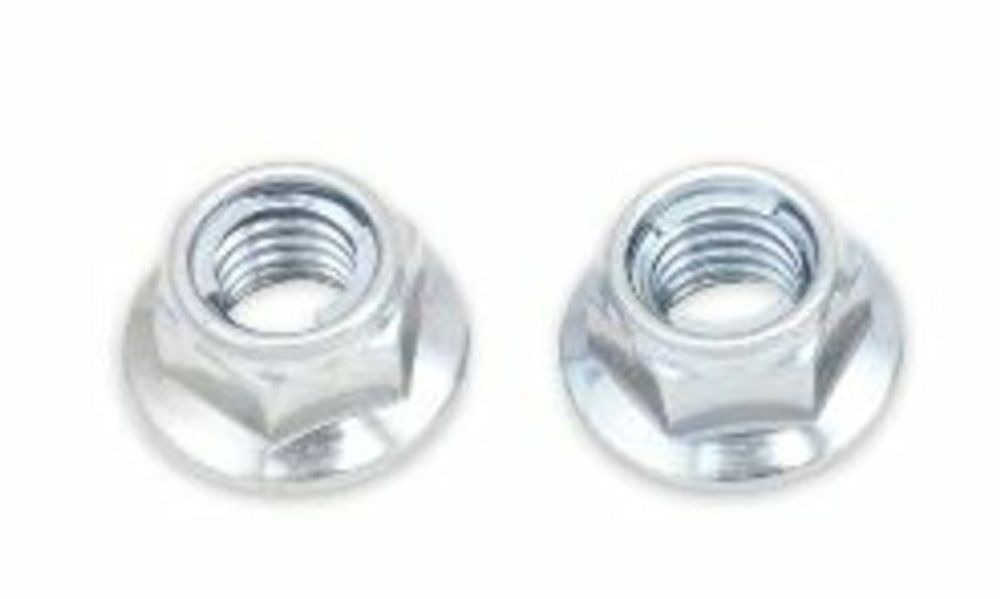 SP 1061532 BOLT Selbstsichernde Flanschmuttern Stahl M8x1,25mm Schlüsselweite 12mm 10Stück passend fuer KAWASAKI NINJA ZX-10 R Silber