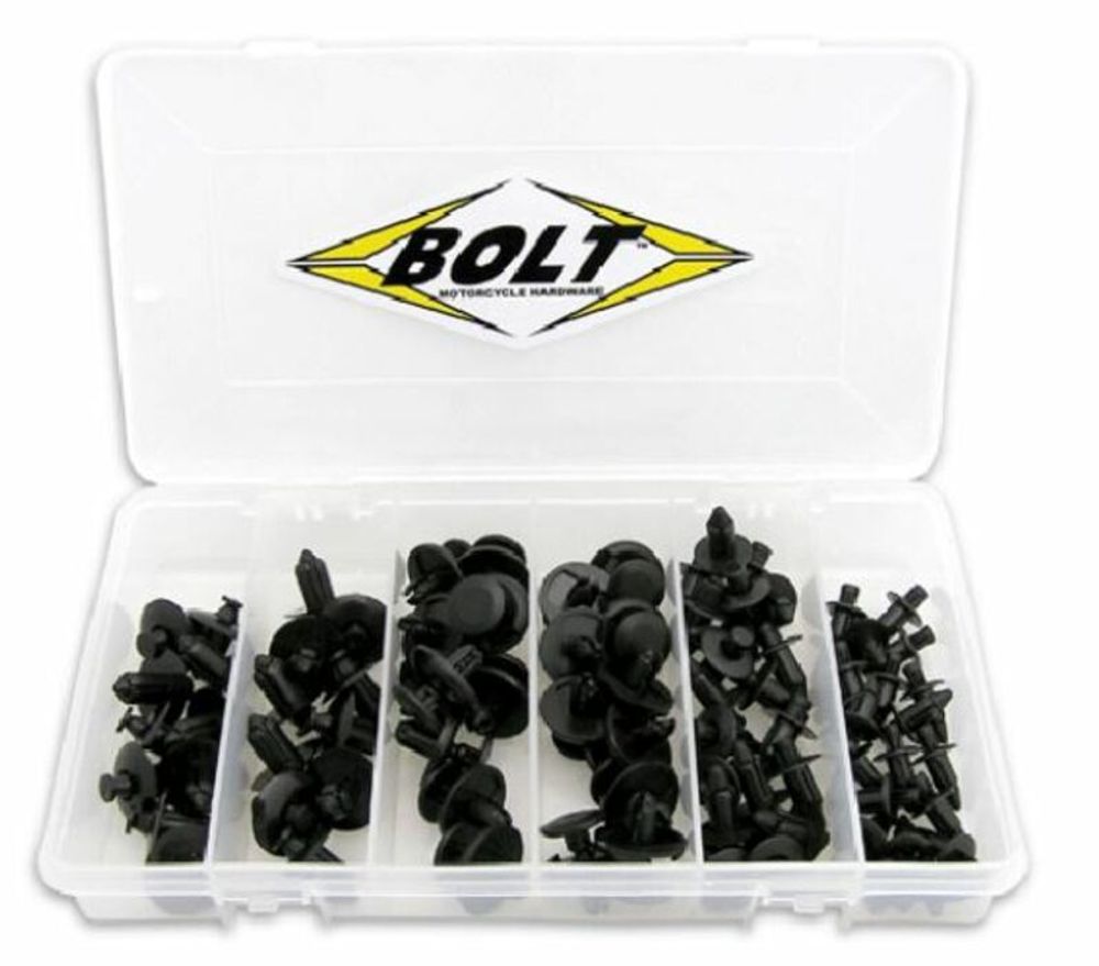 SP 1061537 BOLT Kunststoffniet-Sortiment M6/M7/M8 passend fuer HONDA CB 650 F Schwarz