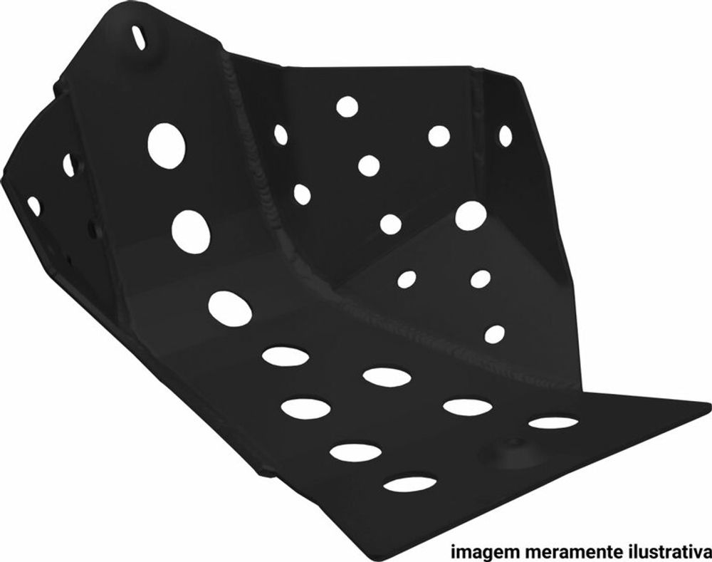 SP 1063452 CROSS-PRO Enduro Unterfahrschutz - Aluminium 4 mm TM EN250FI passend fuer TM RACING EN 250 F Schwarz