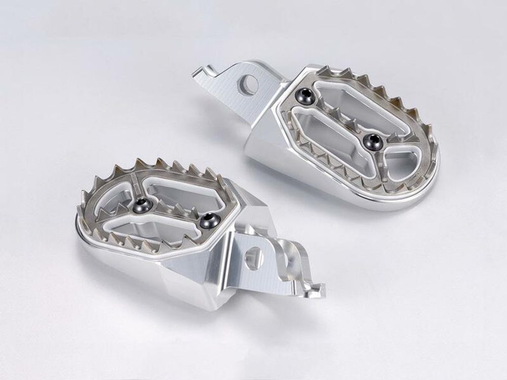 SP 1063624 Fußrasten BIHR Evolution silber Suzuki RM-Z450 passend fuer SUZUKI RM-Z 450 Silber