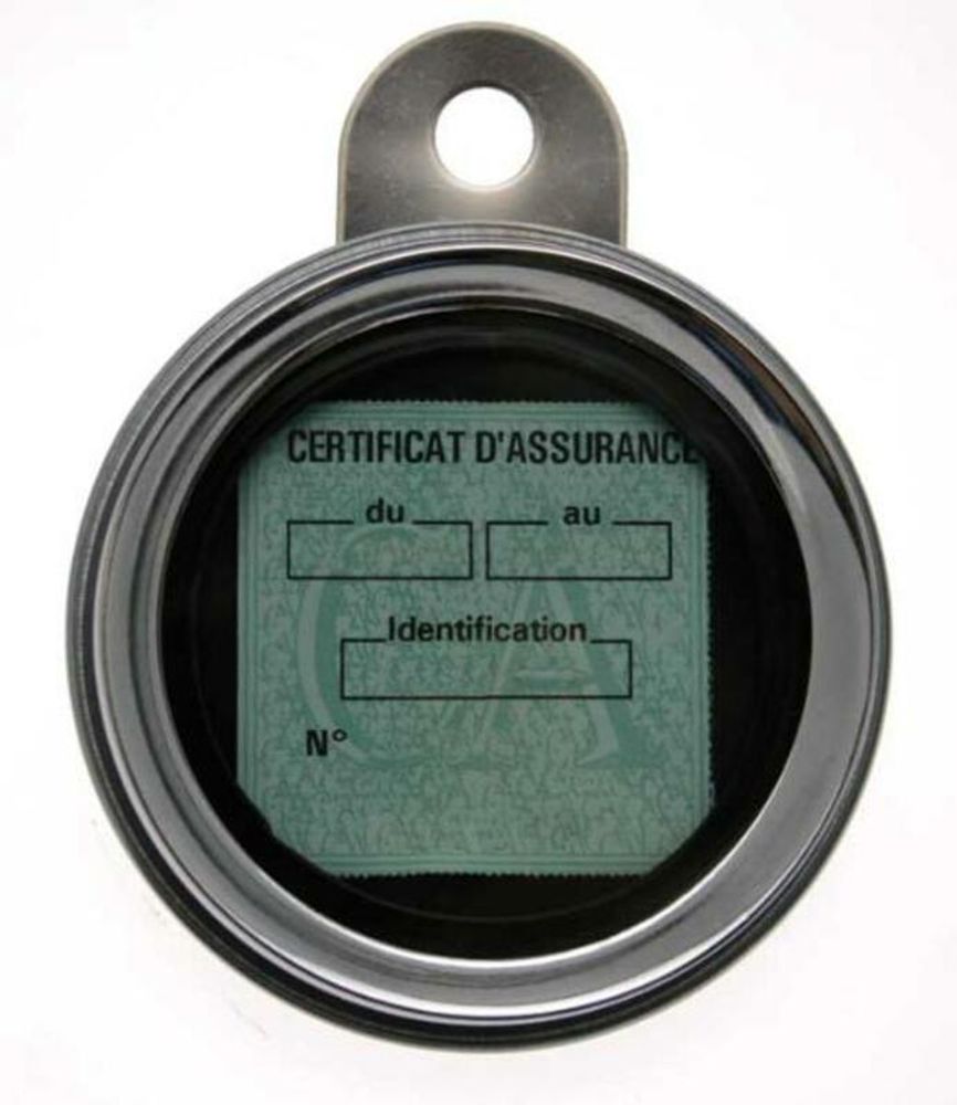 SP 1064141 Halter für die Versicherungsvignette BIHR Ø88mm verchromter Stahl passend fuer Chrome