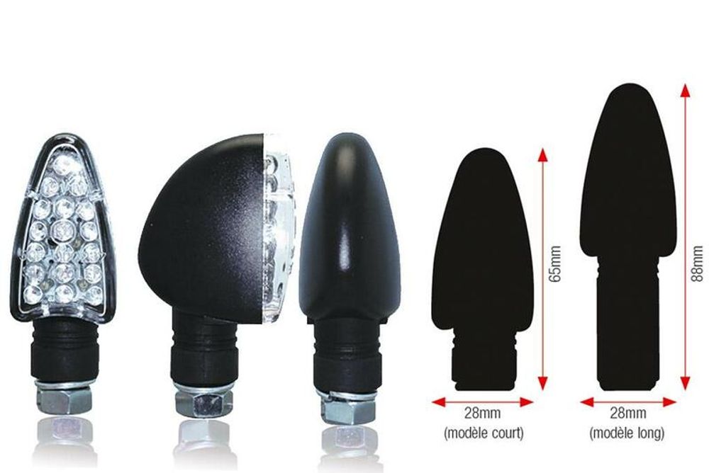 SP 1064253 LED Blinker TRIANGLE passend fuer Schwarz