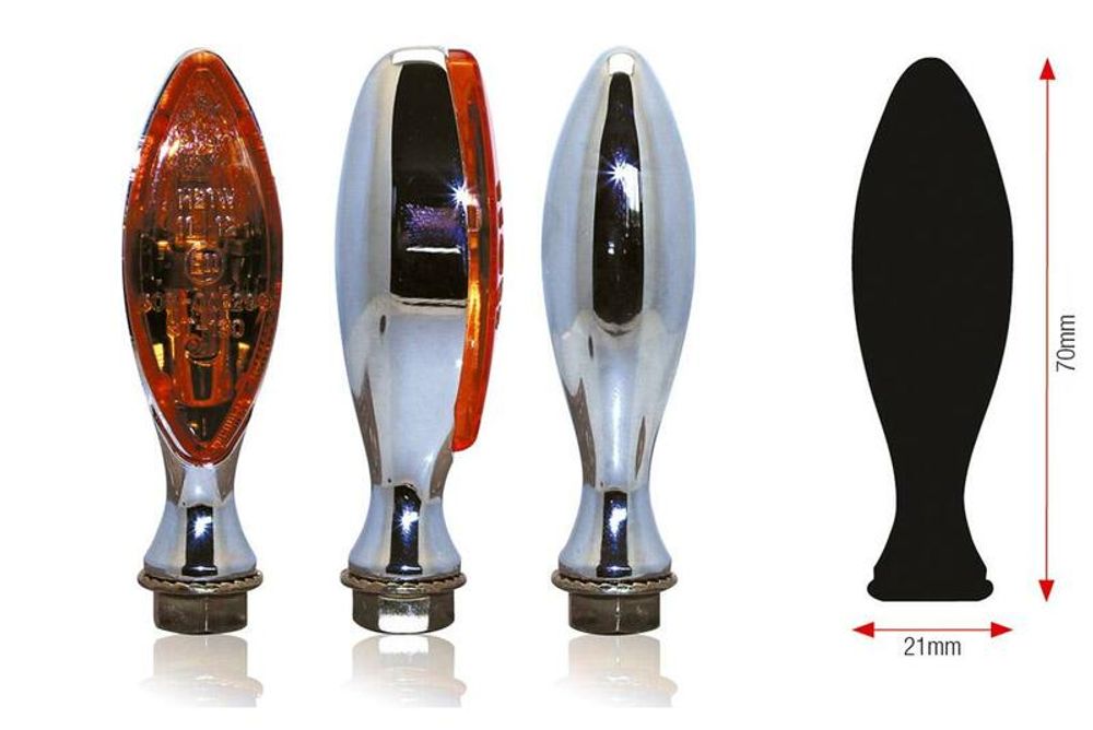 SP 1064259 Blinker ELIPSE mit Glühbirne passend fuer Chrome
