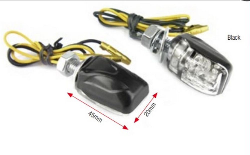 SP 1066337 Blinker BIHR Shell LED schwarz universell passend fuer Schwarz