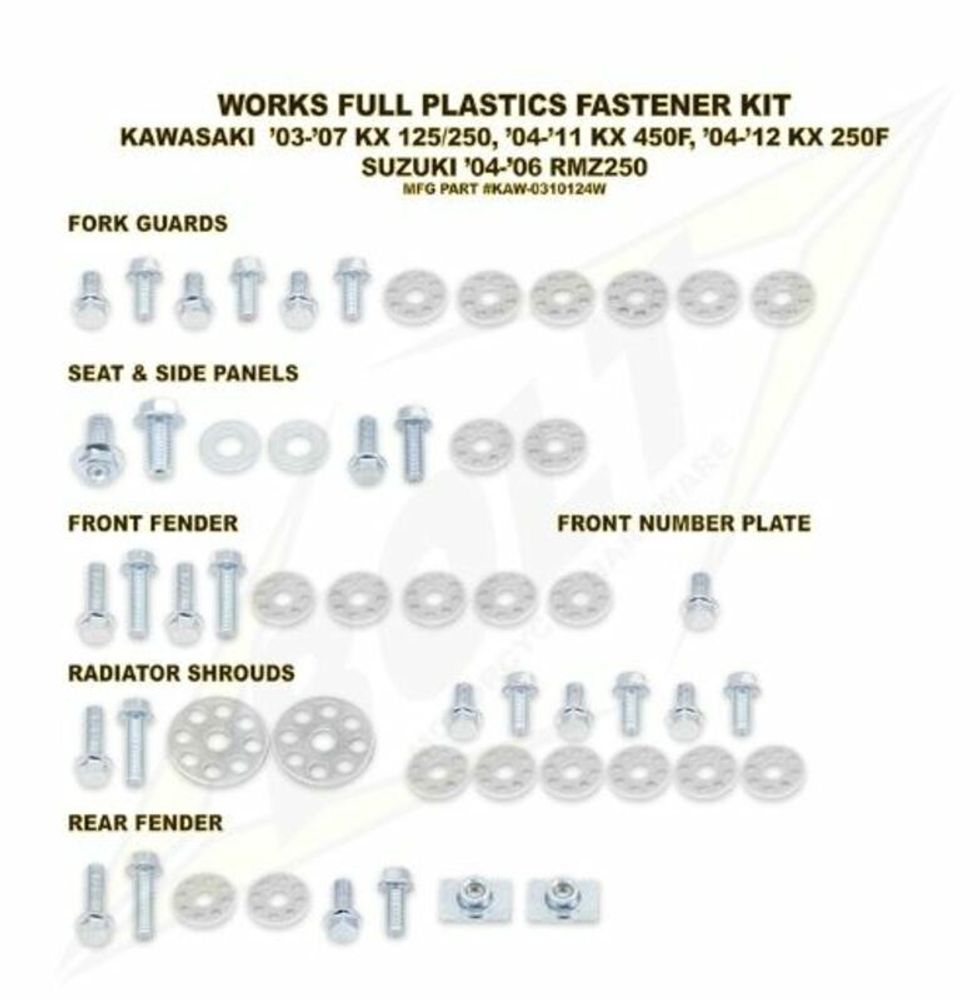 SP 1073638 BOLT Kunststoff-Schraubensatz komplett KTM passend fuer KTM 300 EXC