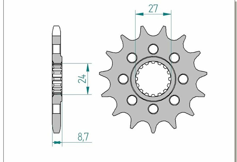 SP 1076109002 AFAM Standard Stahlritzel vorne 22901 - 525 passend fuer SUZUKI GSX-R 1000