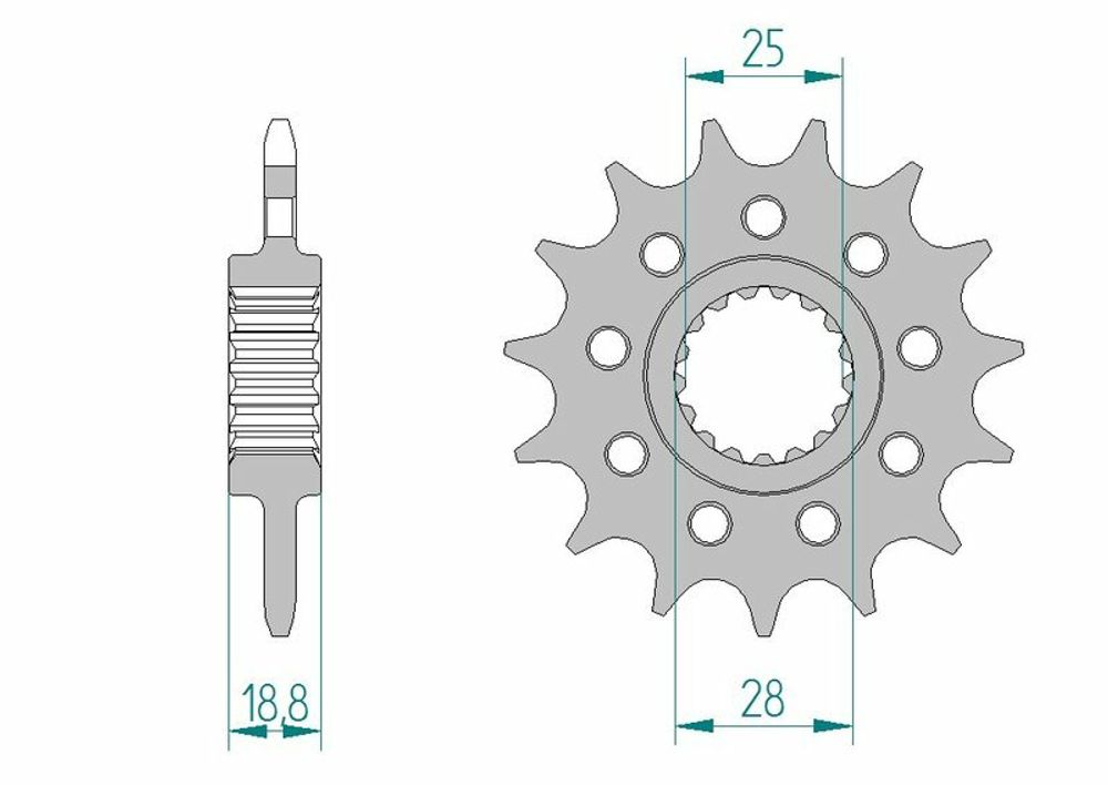 SP 1077126002 AFAM Standard Stahlritzel vorne 61802 - 520 passend fuer APRILIA RSV4