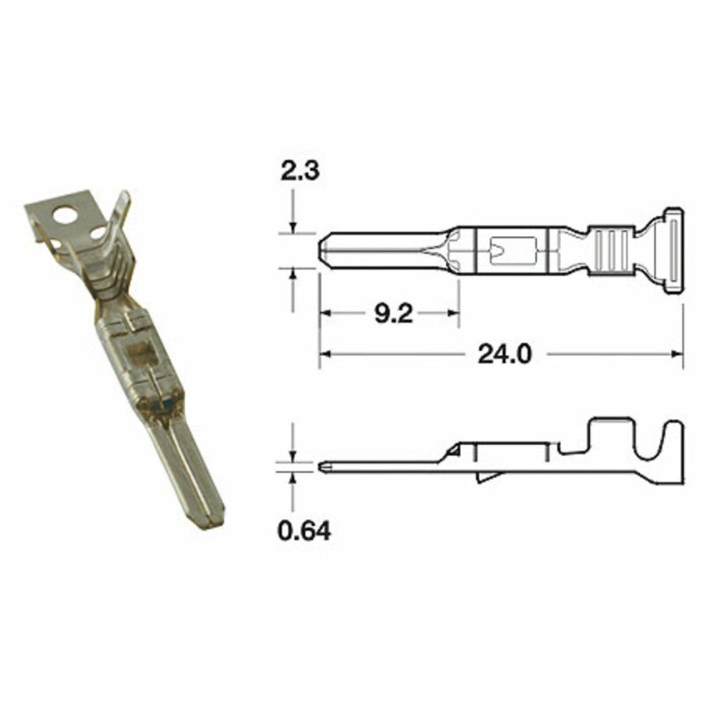 SP 1079701 BIHR Klemme männlich Modell 090 FRKW Ø 0,5 mm²/0,85 mm² passend fuer