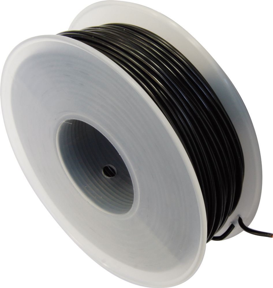 SP 1079834 BIHR Elektrokabel 1 mm² 25 m Schwarz passend fuer Schwarz