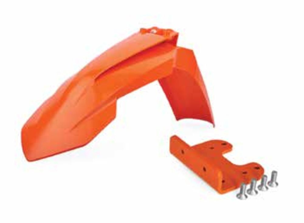 SP 1086063001 POLISPORT Kotflügel vorn Restyled Orange with adapter KTM passend fuer KTM 85 SX Orange