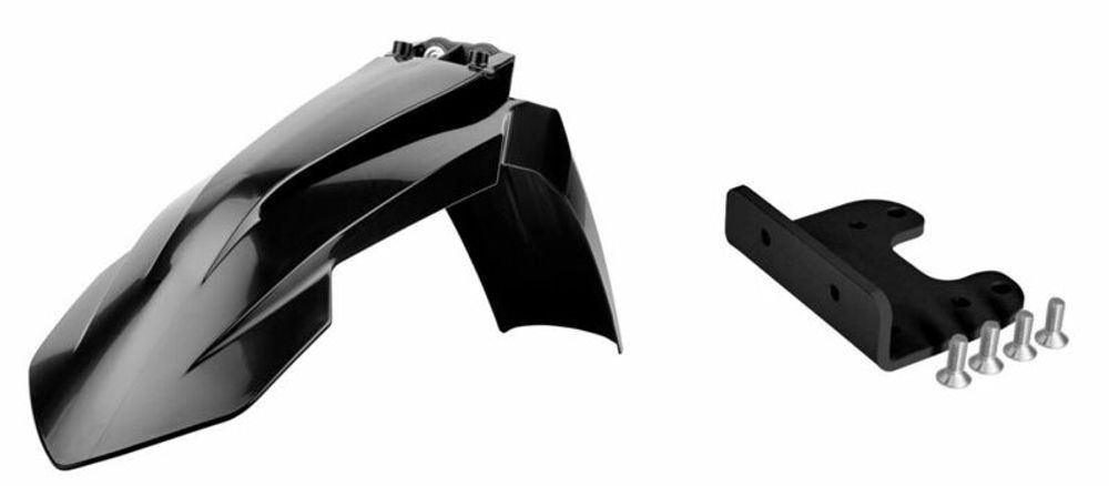 SP 1086065001 POLISPORT Kotflügel vorn Restyled Schwarz with adapter KTM passend fuer KTM 125 SX Schwarz