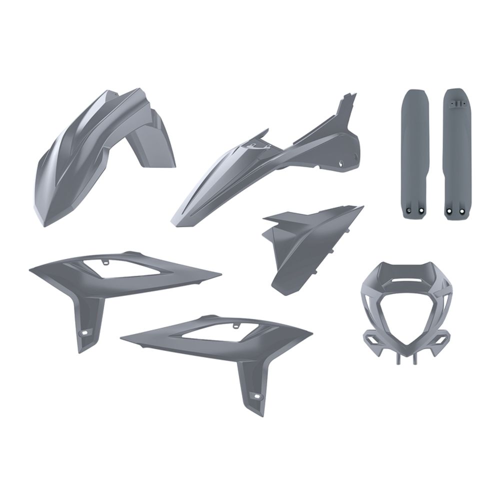 SP 1086135003 POLISPORT Plastic Kit Nardo Grey passend fuer BETA RR 300 2T Grau